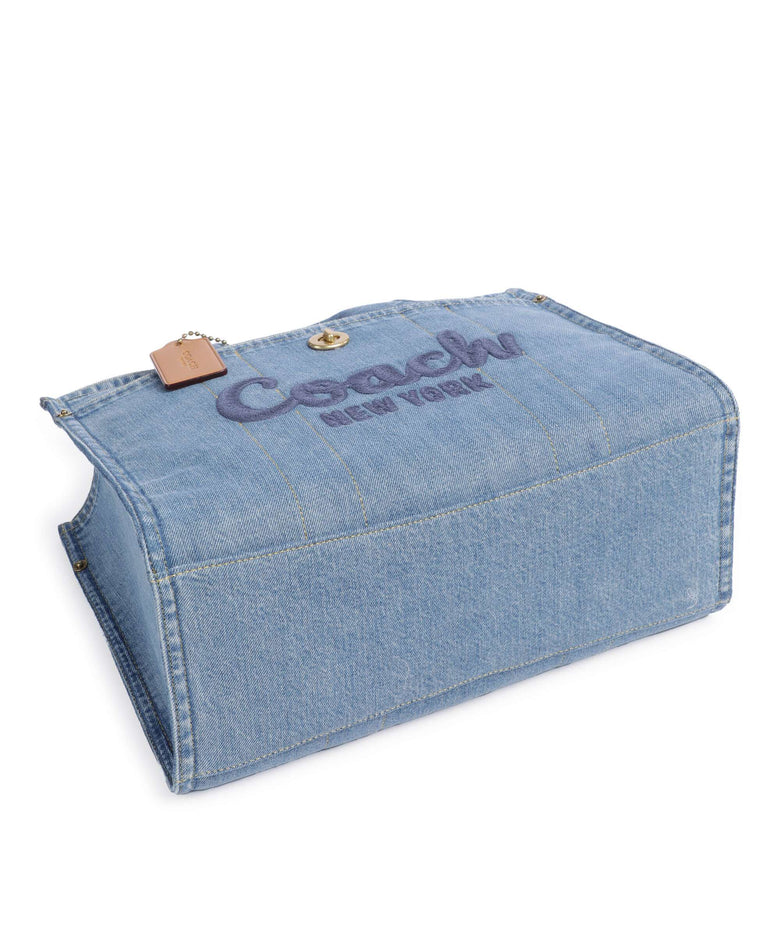 Coach Cargo Denim Handbag indigo