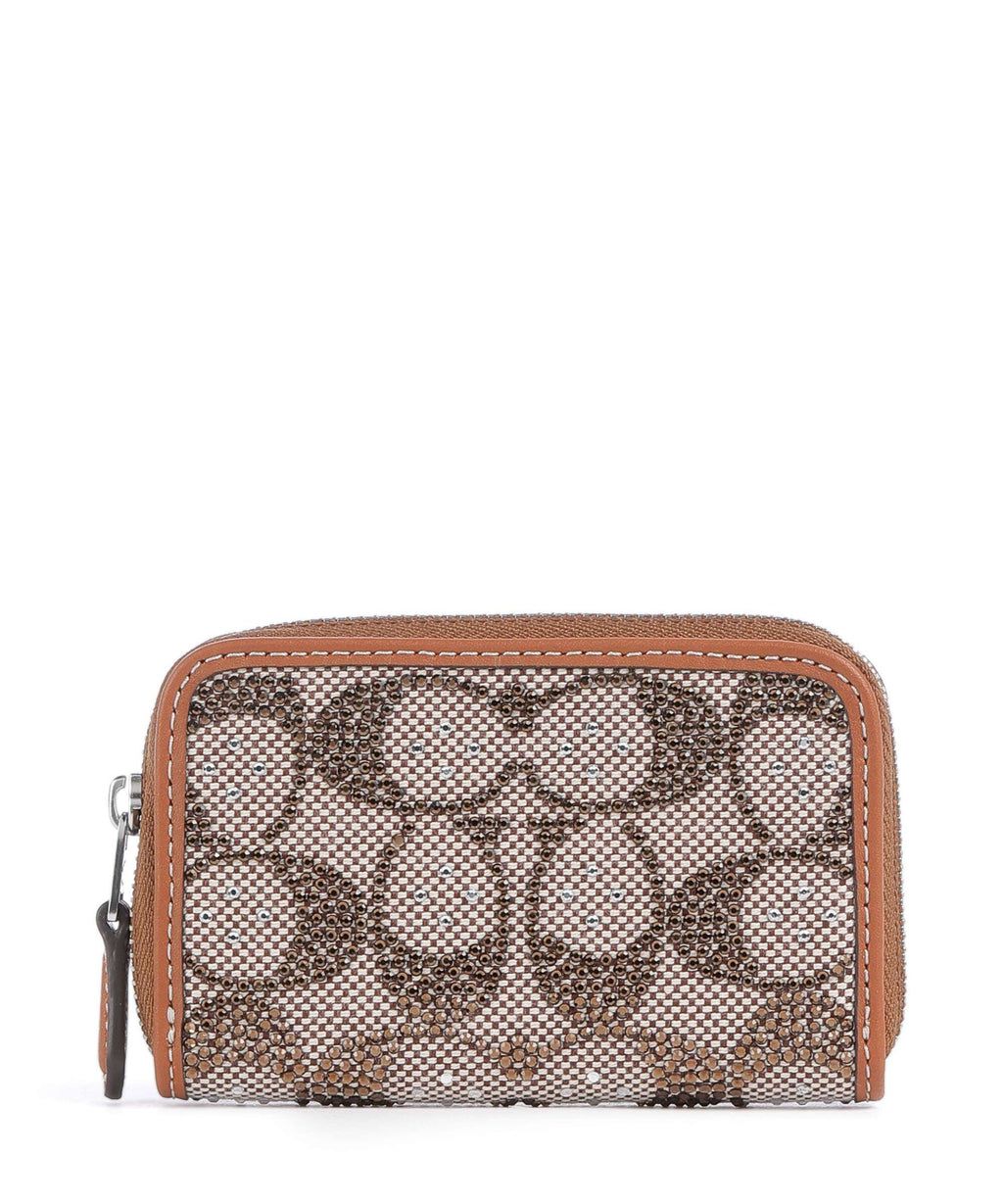 Coach Essential Crystal Signature Wallet burnished amber