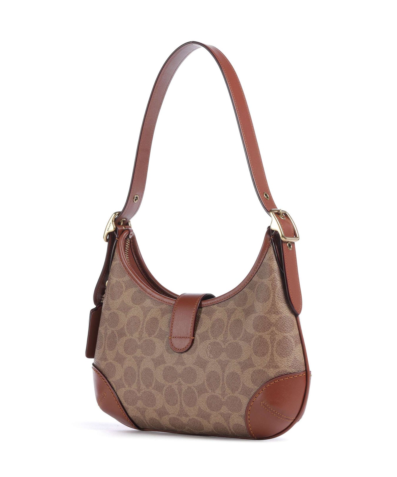 Coach Hamptons Signature Shoulder bag tan caramel