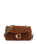 Coach Tabby Quilted Suede 20 Taška cez rameno warm brown