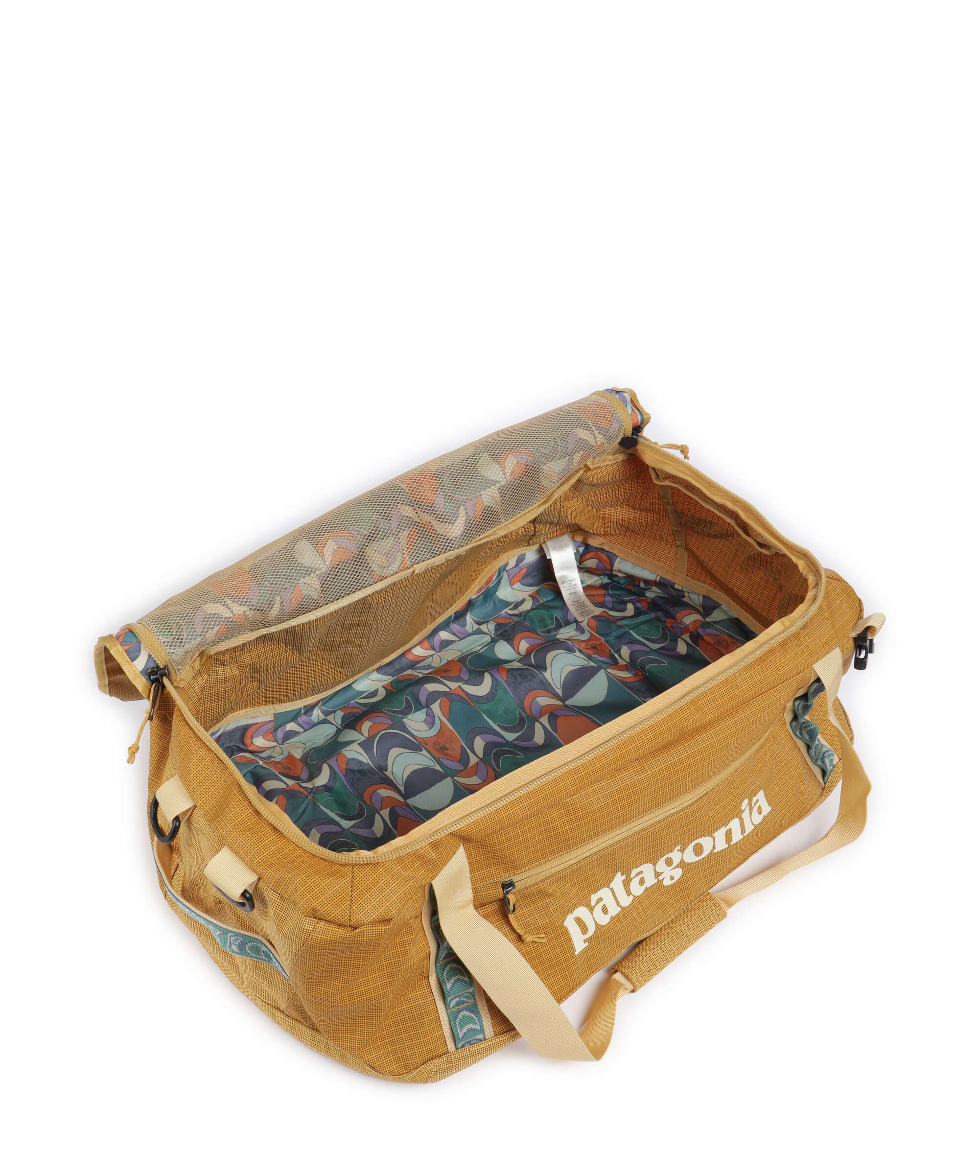 Patagonia Black Hole 55 Travel bag pufferfish gold