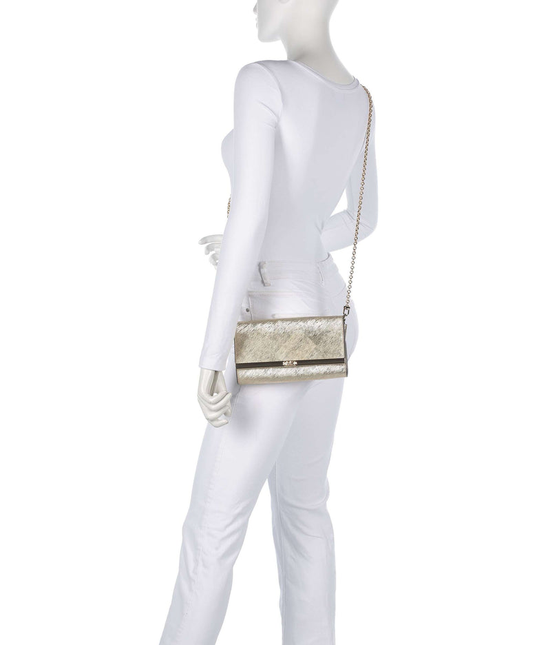 Michael Kors Mona Large Crossbody bag pale gold