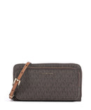 Michael Kors Jet Set Large Continental Taška cez rameno brown/acorn