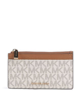 Michael Kors Jet Set Puzdro na kreditné karty vanilla/acorn