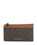 Michael Kors Jet Set Puzdro na kreditné karty brown/acorn