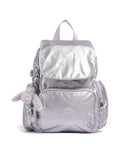 Kipling Basic City Zip Mini Backpack lilac moon/metallic
