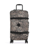 Kipling Basic Spontaneous M 4-kolesový kufor wild leopard