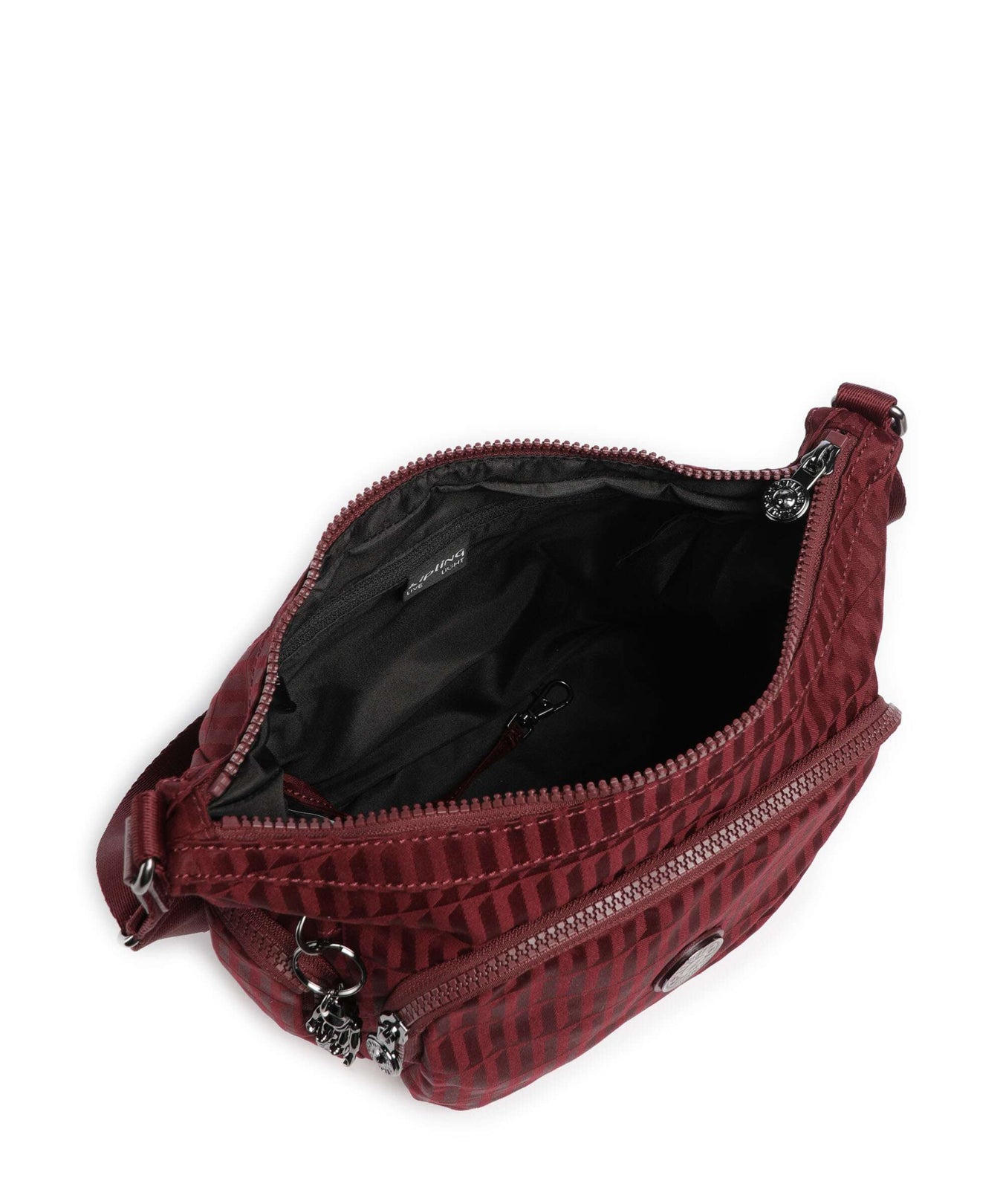Kipling Elevated Gabb S Crossbody bag maroon tile