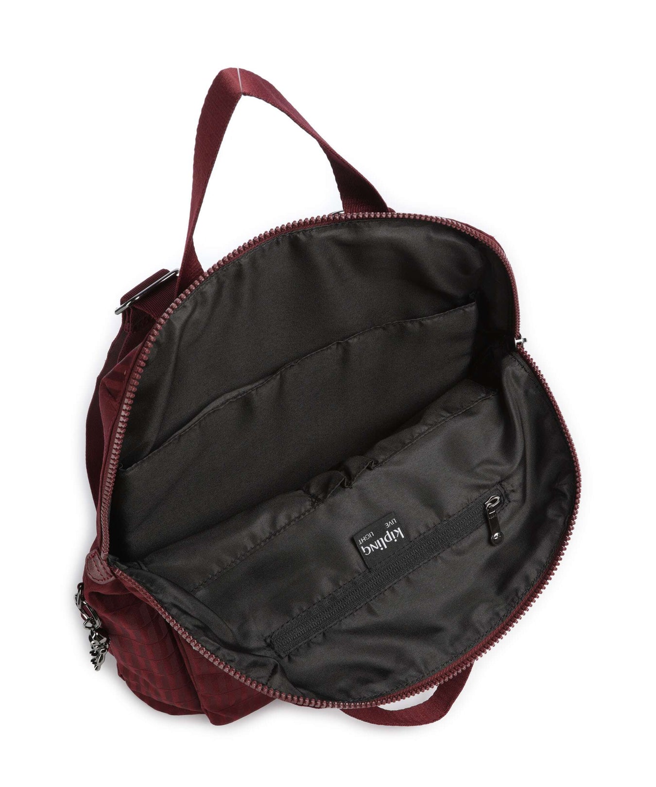 Kipling Elevated Kazuki Backpack maroon tile