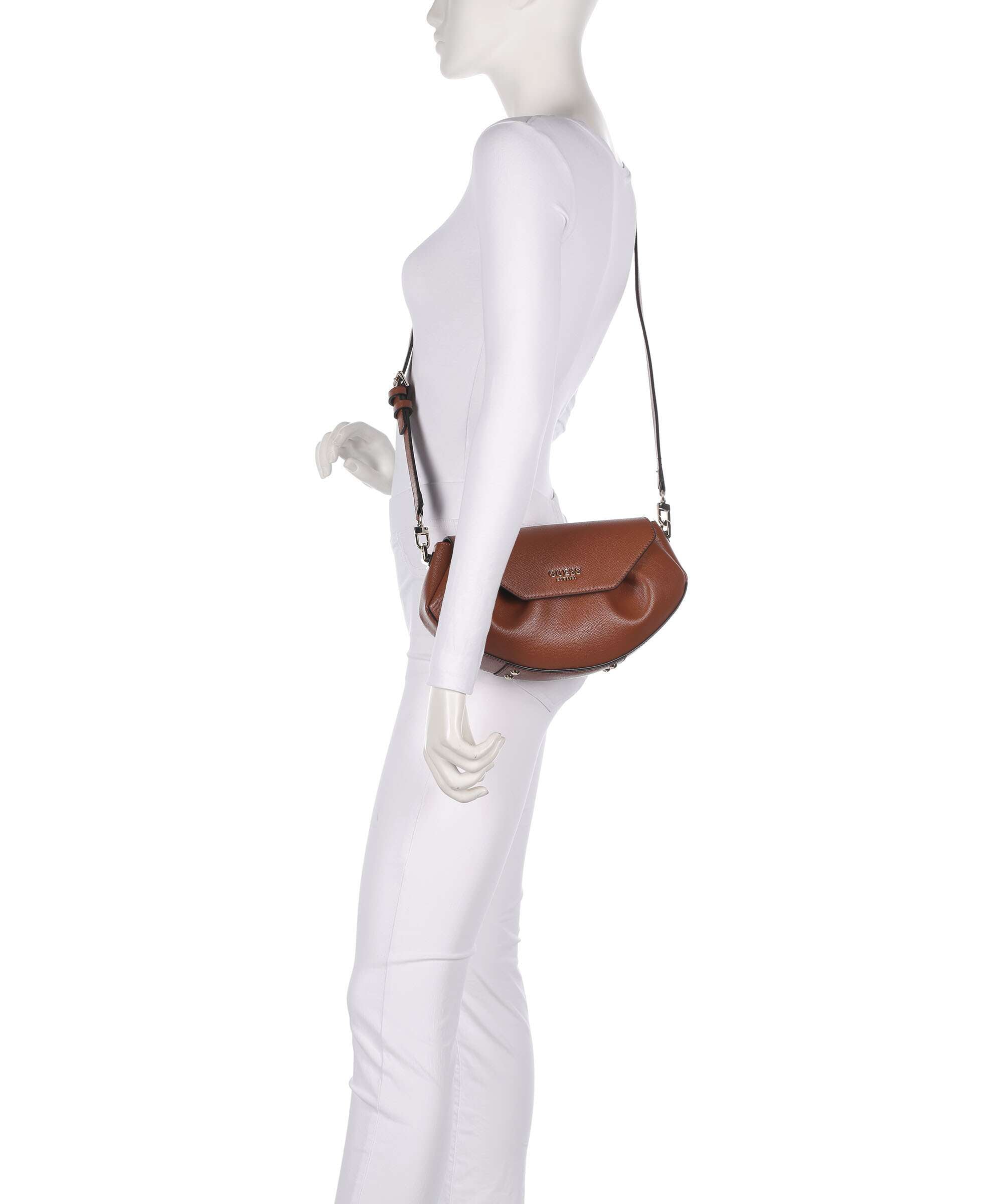 Guess Amorette Crossbody bag cognac
