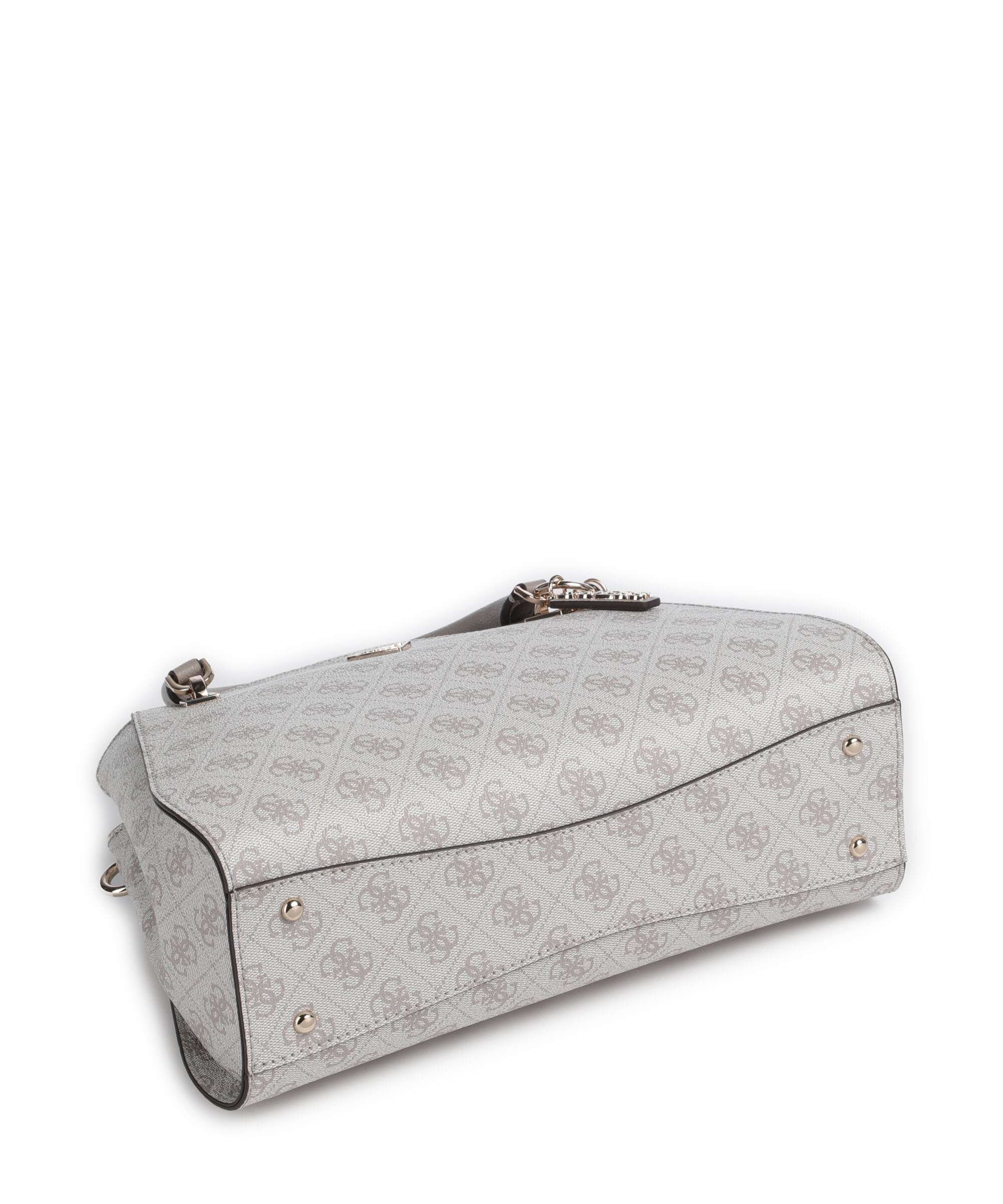 Guess Noelle 4G Logo Handbag dark taupe logo