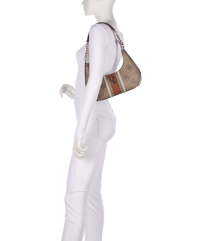 Guess Erenia Shoulder bag latte logo