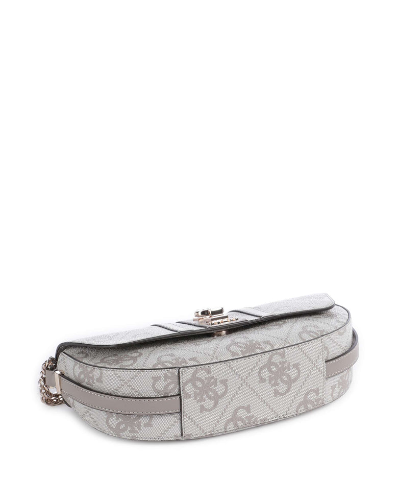 Guess Erenia Shoulder bag dark taupe logo