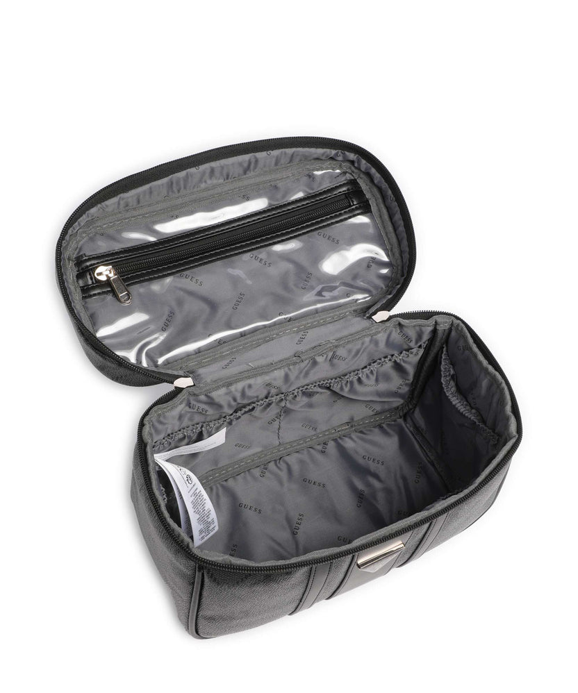 Guess Erenia Toiletry bag coal logo