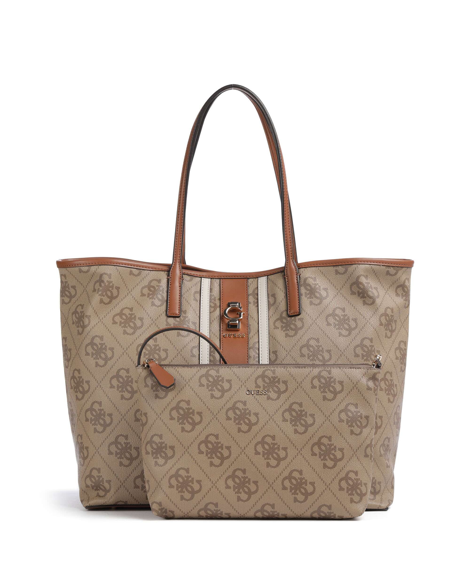 Guess Erenia Tote bag latte logo