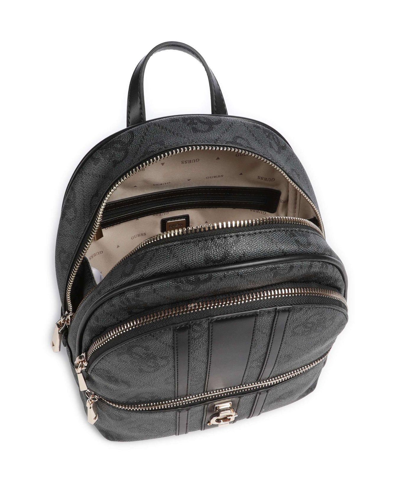 Guess Erenia Backpack coal logo