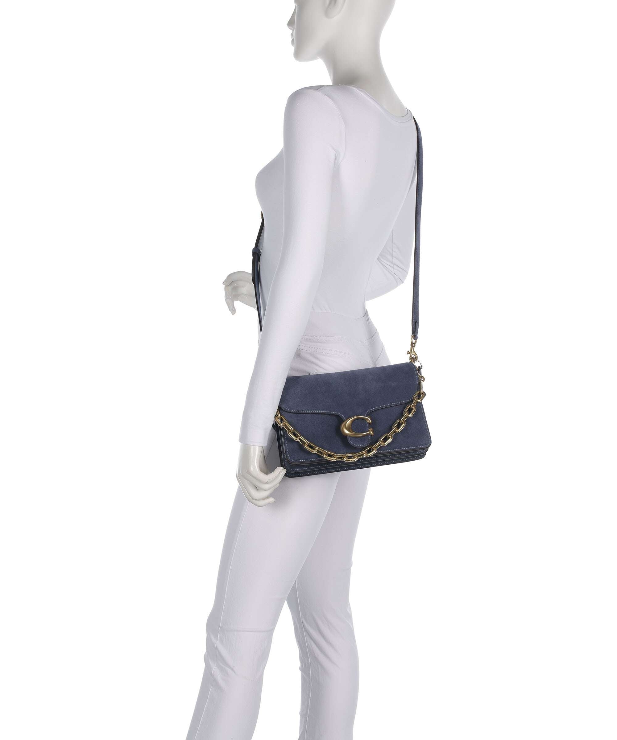 Coach Tabby Chain Shoulder bag light denim
