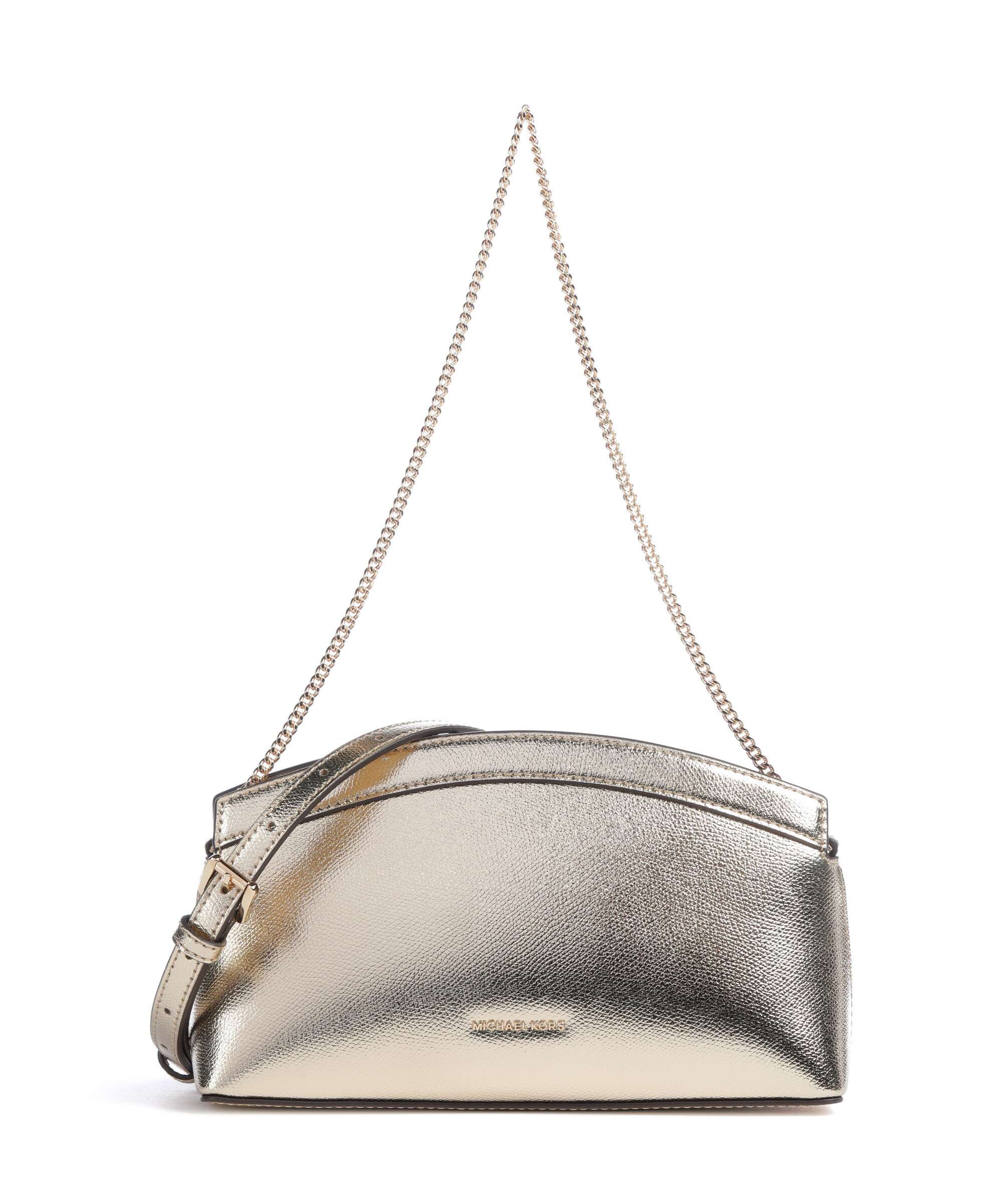 Michael Kors Athena Dome Chain Small Shoulder bag pale gold