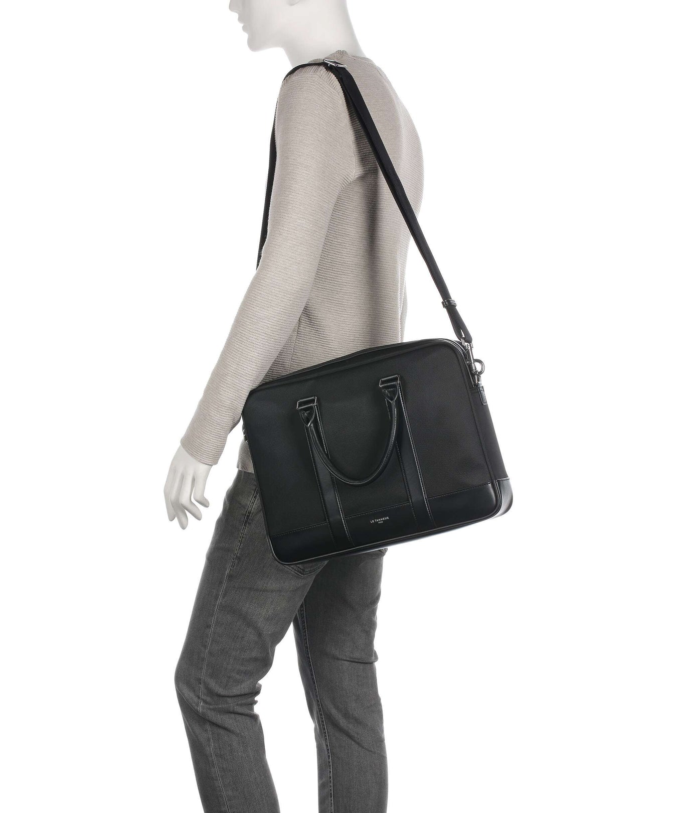 Le Tanneur Gaspard Briefcase noir