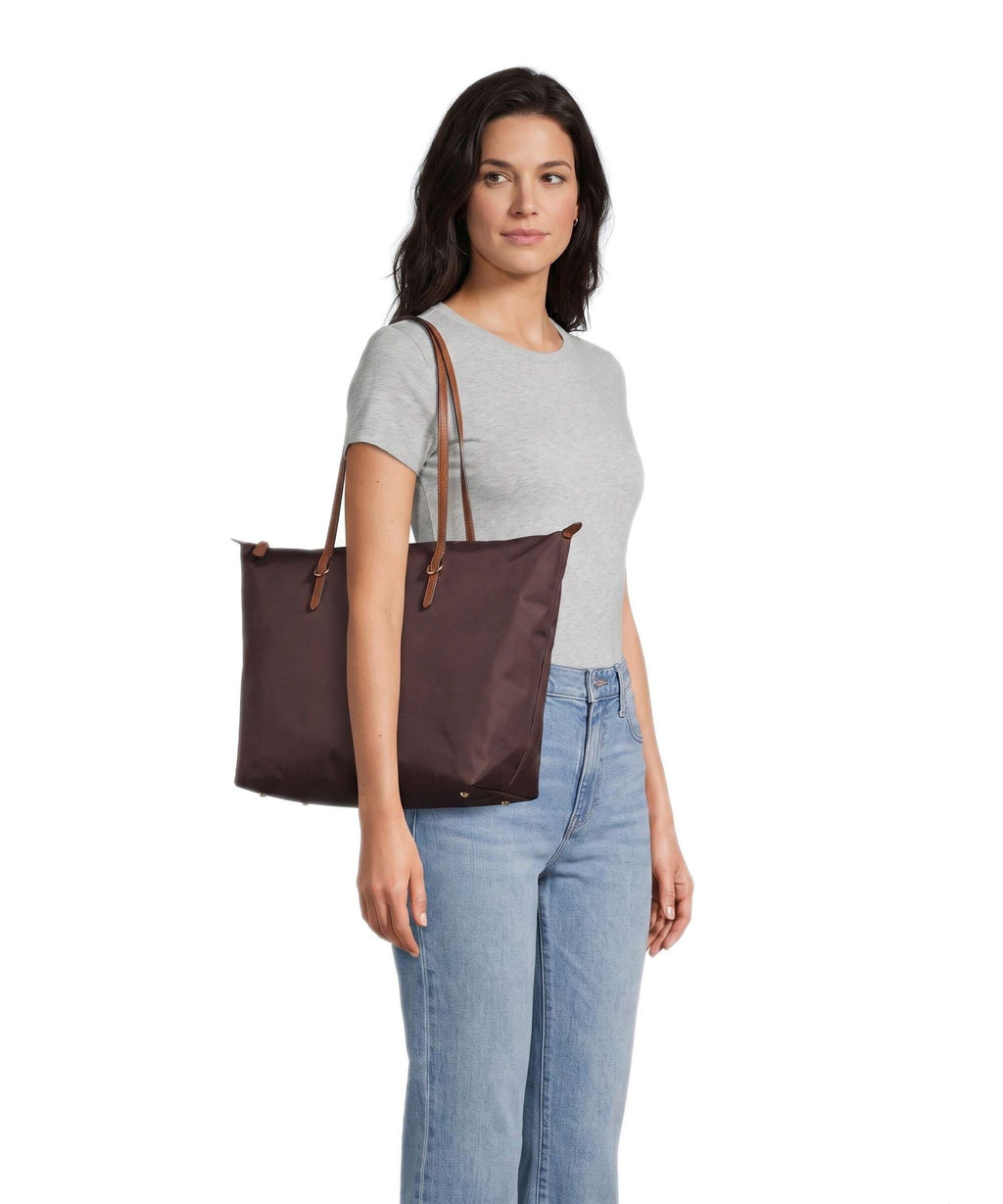 Lauren Ralph Lauren Keaton 31 Tote bag dark garnet/lauren tan