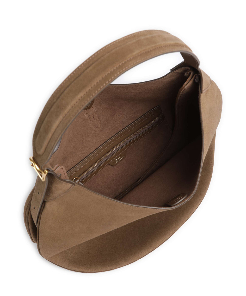 Polo Ralph Lauren ID Collection Medium Hobo bag gingerbread