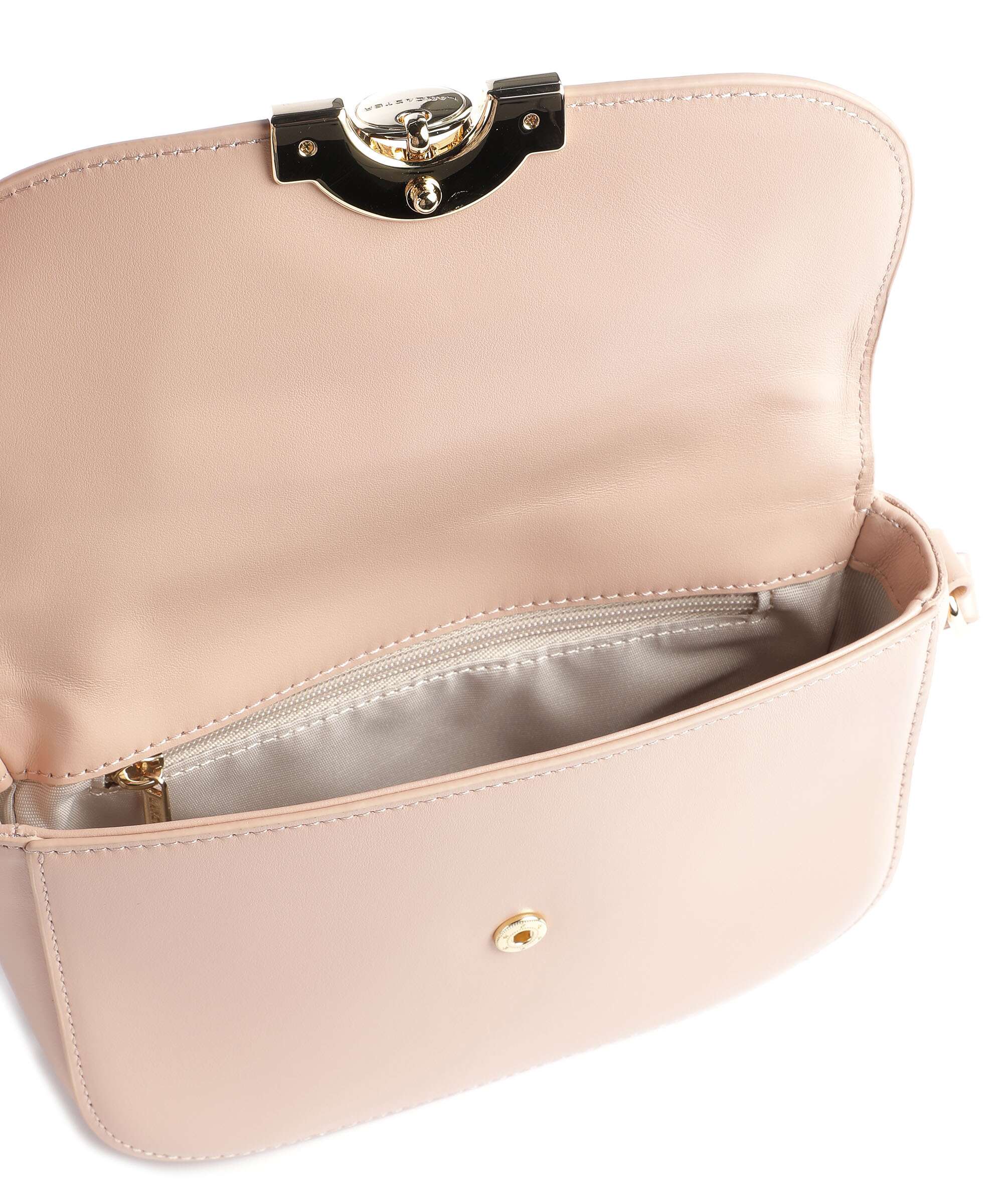 Lancaster Paris Médaille Crossbody bag nude