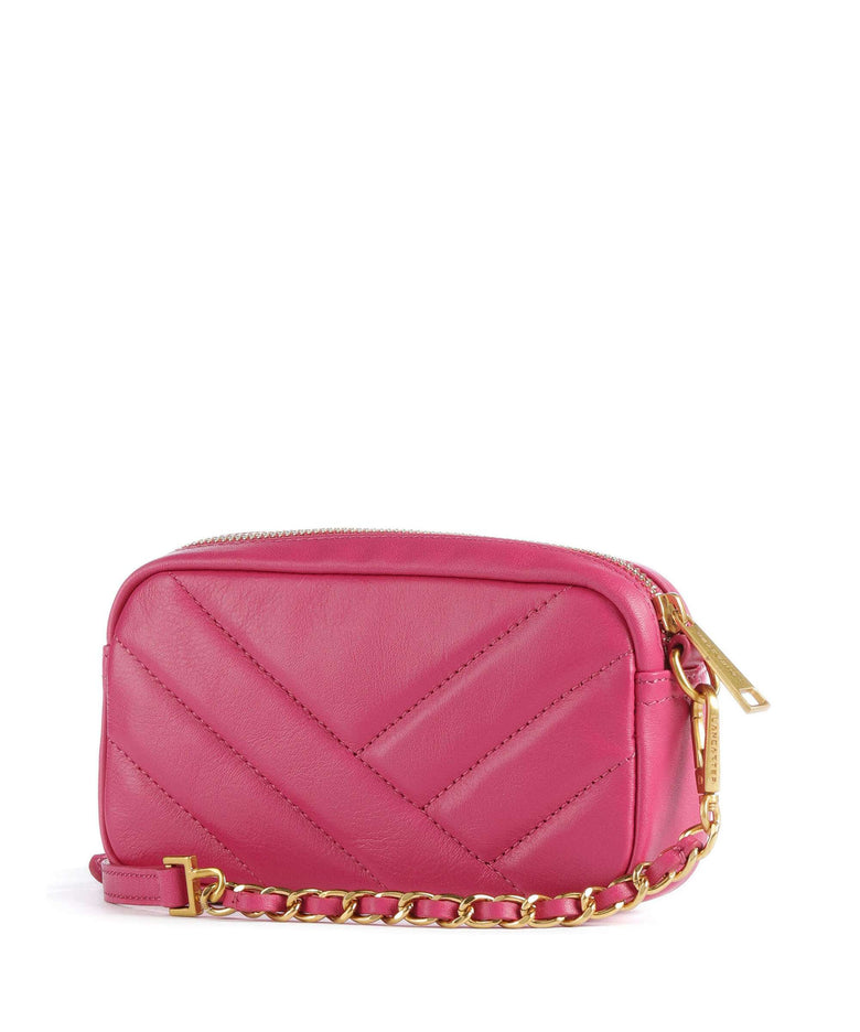 Lancaster Soft Matelassé Crossbody bag fuxia