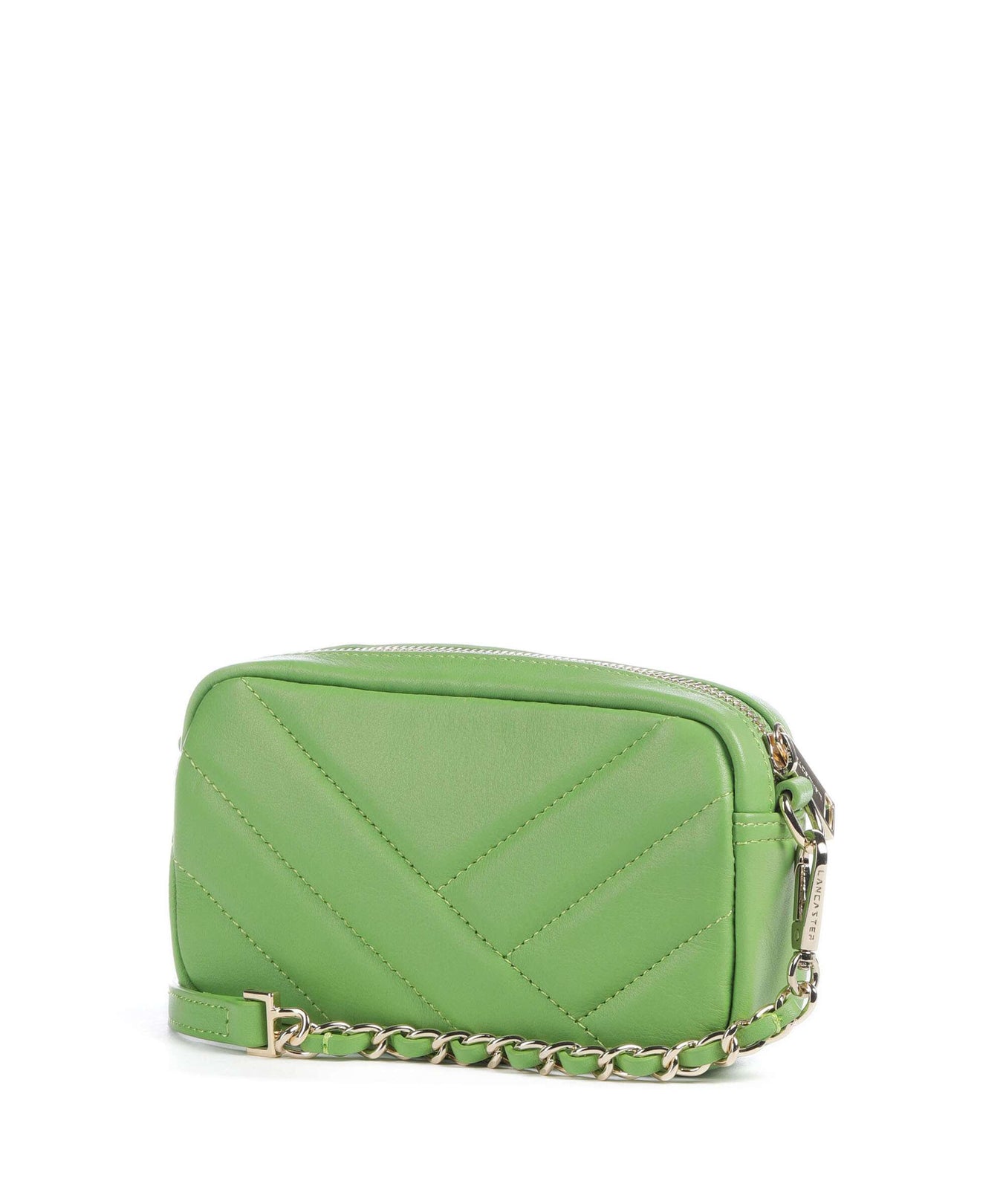 Lancaster Soft Matelassé Crossbody bag vertmouss