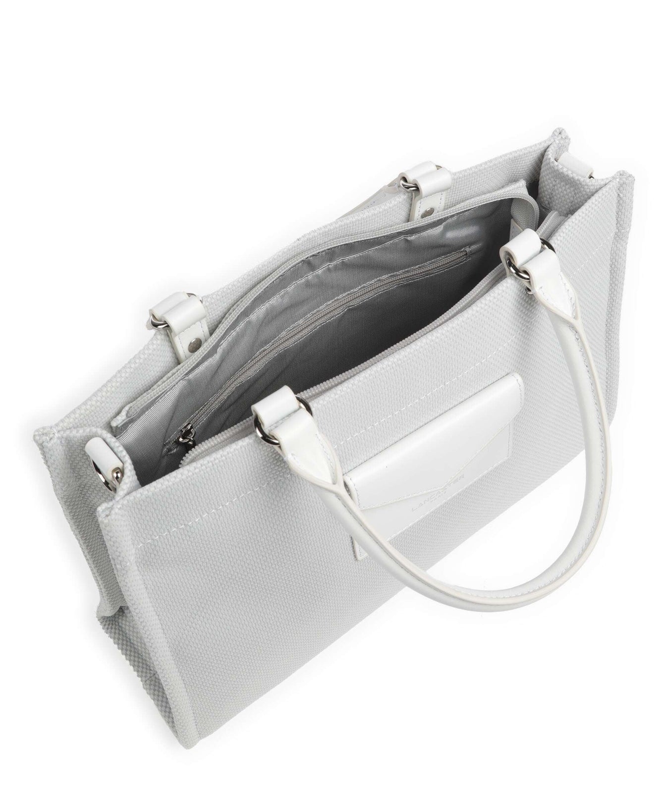 Lancaster Actual Canvas Conscious Handbag blanc