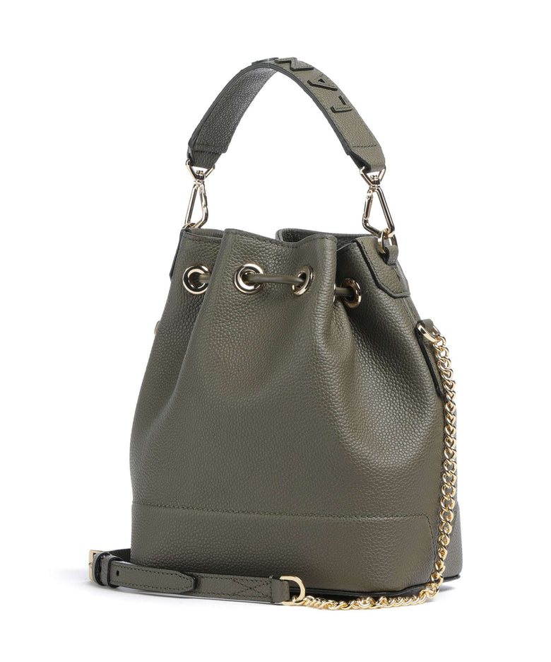 Lancel Ninon S Bucket bag dark khaki