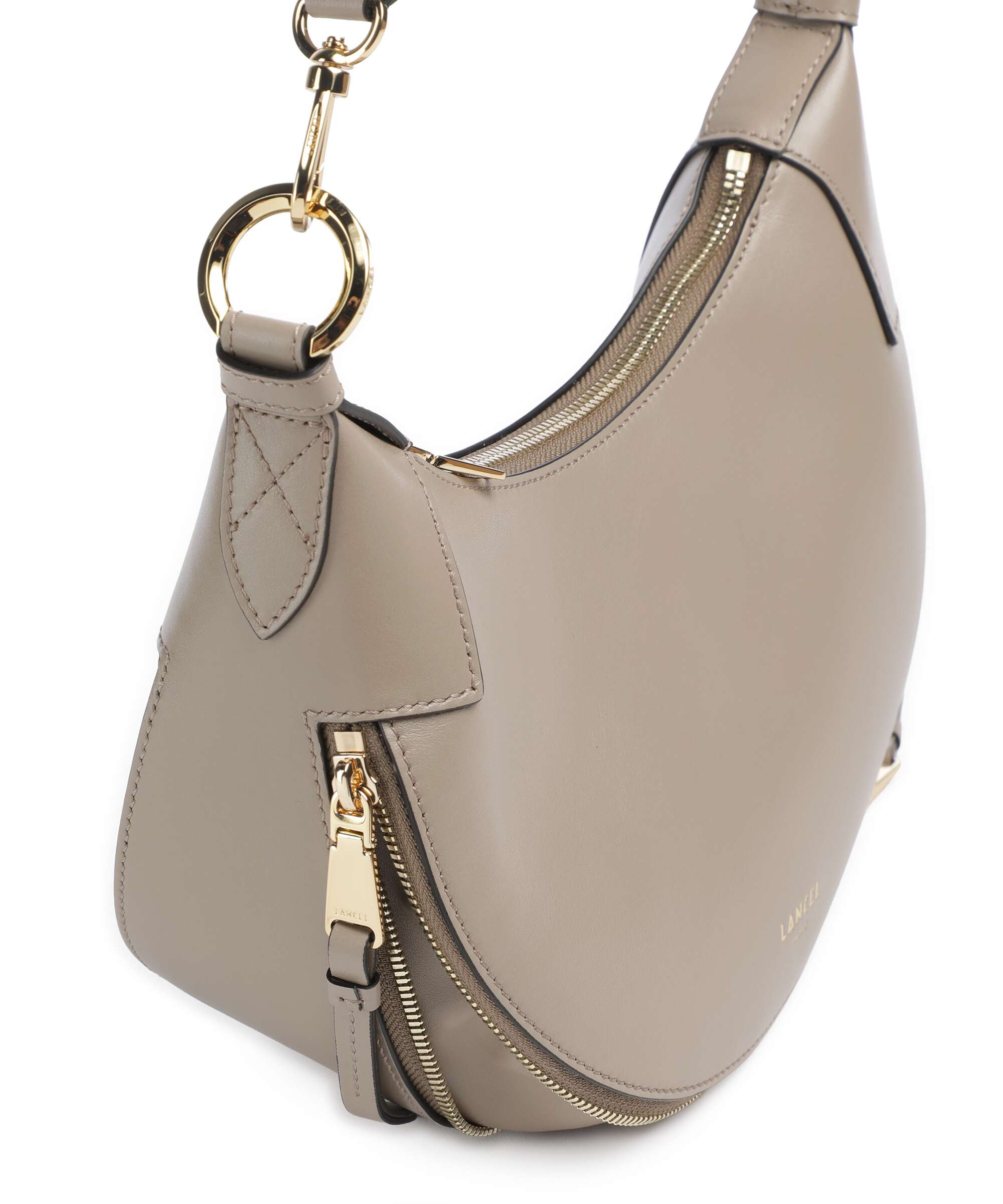 Lancel Origami S Hobo bag pebble