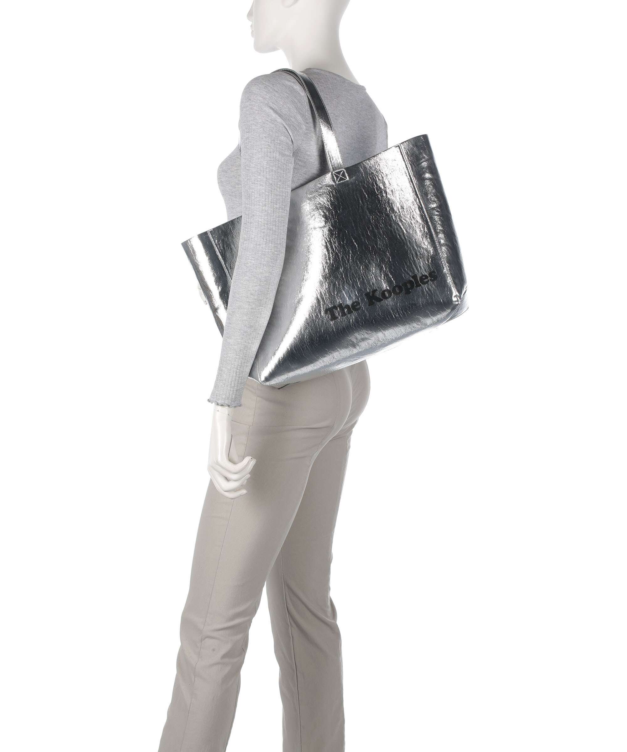 The Kooples Tote bag silver