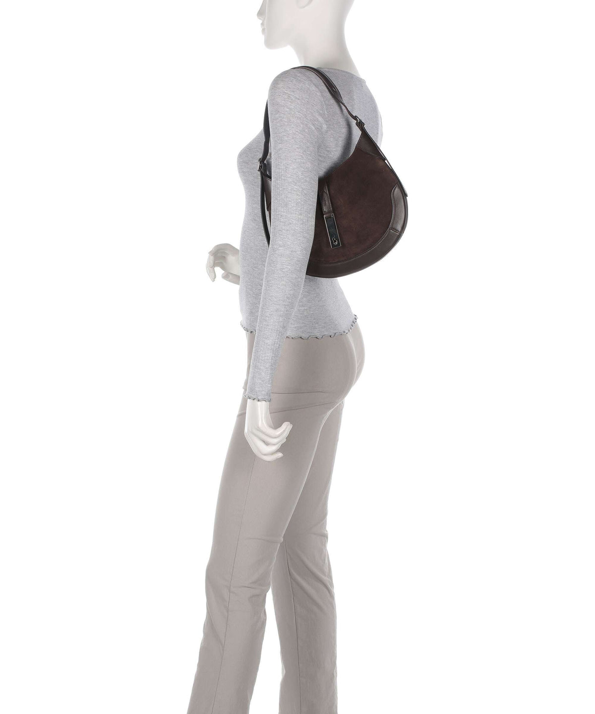 Polo Ralph Lauren ID Collection Small Hobo bag chocolate