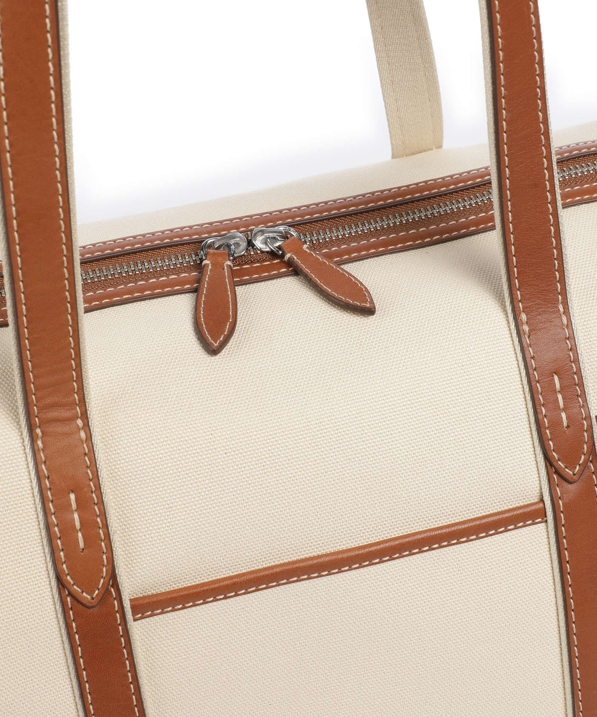 Polo Ralph Lauren Canvas Large Tote bag ecru/cuoio