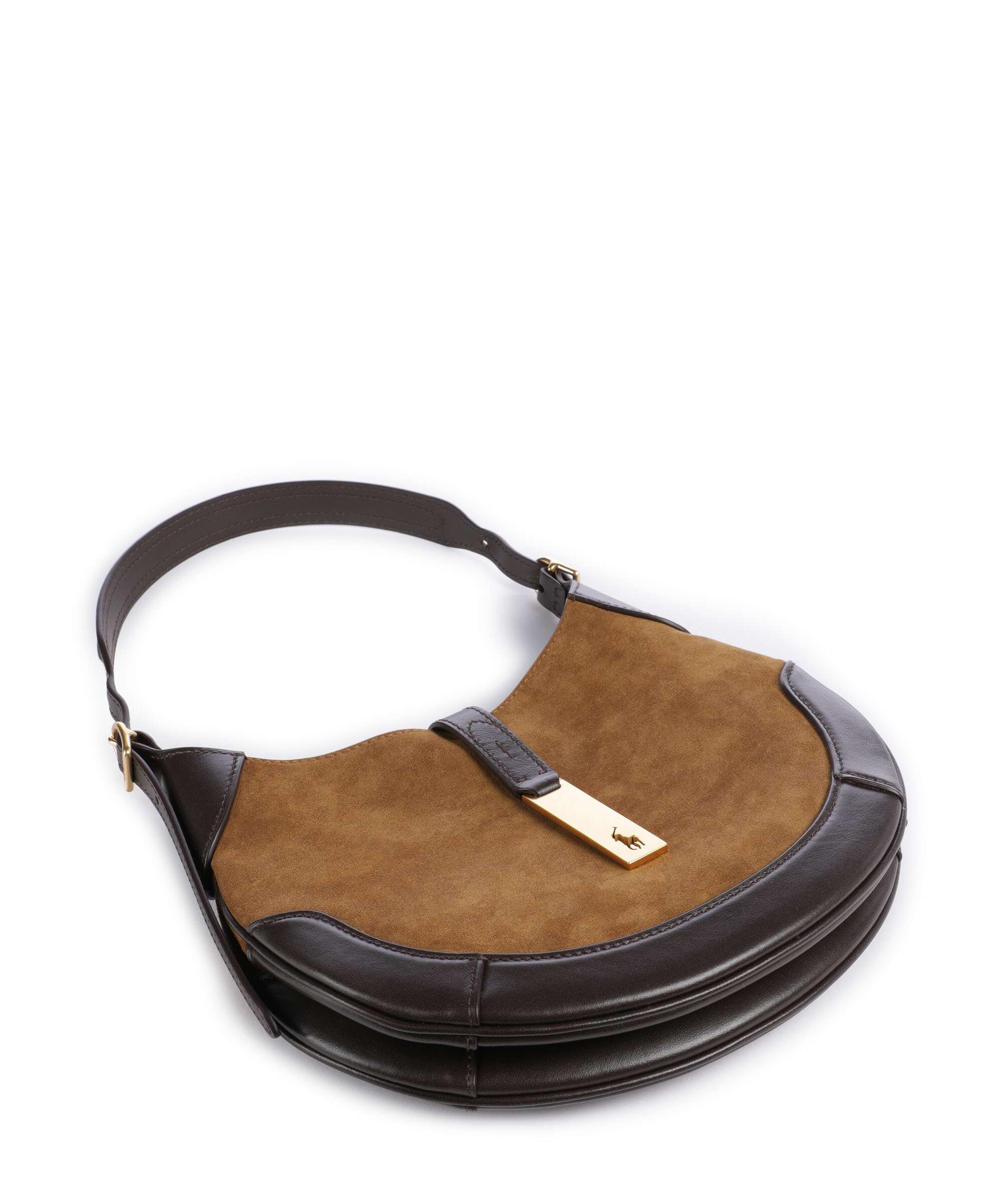 Polo Ralph Lauren ID Collection Small Hobo bag maple tobacco