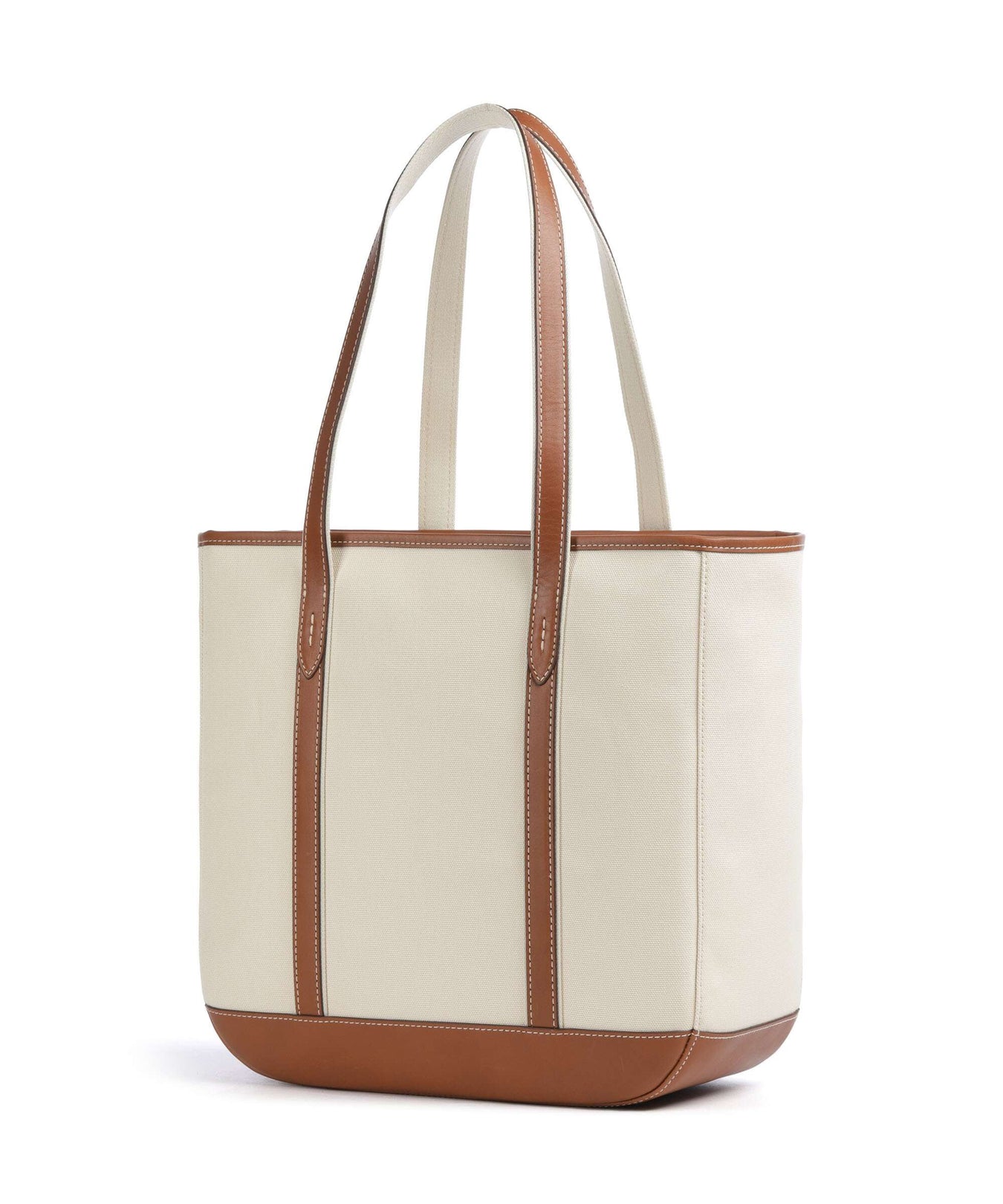 Polo Ralph Lauren Canvas Medium Tote bag ecru/cuoio