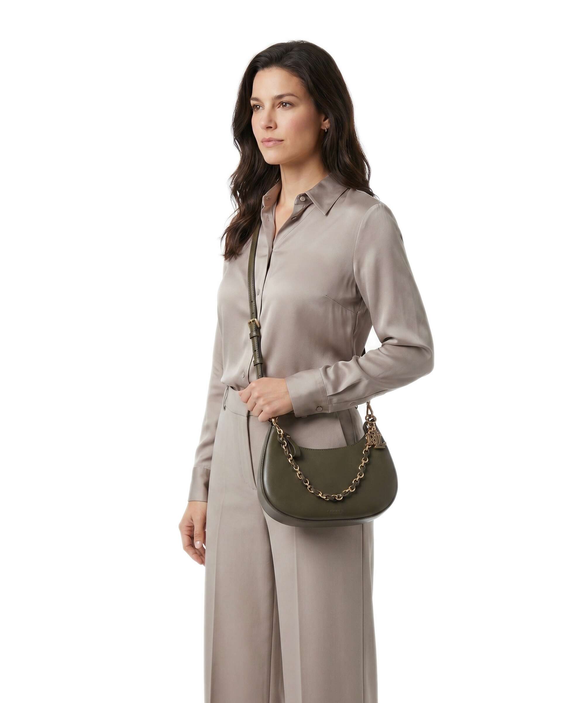 Lauren Ralph Lauren Marcy Medium Shoulder bag botanic green