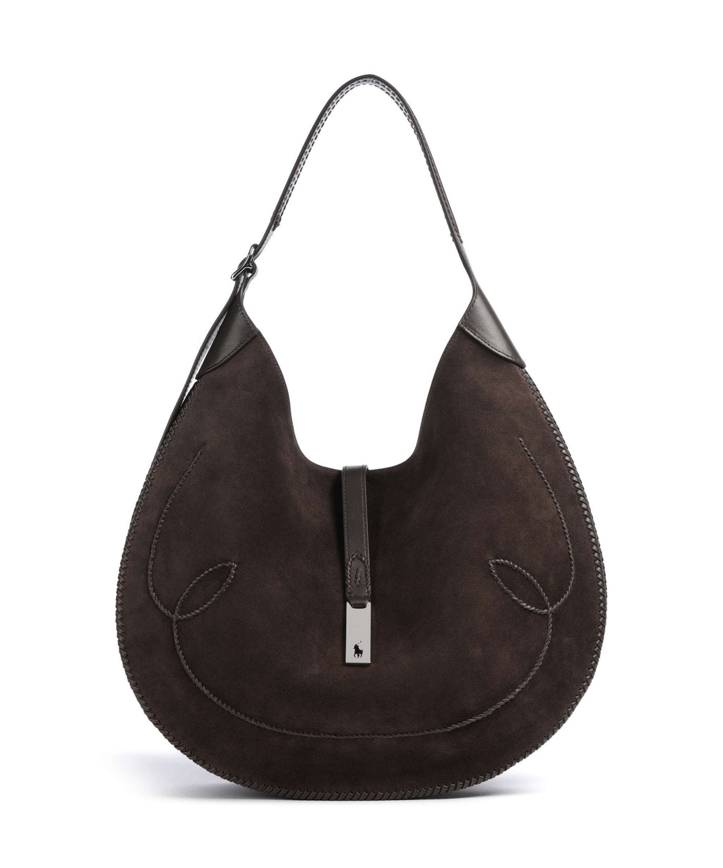 Polo Ralph Lauren ID Collection Medium Hobo bag chocolate/tobacco