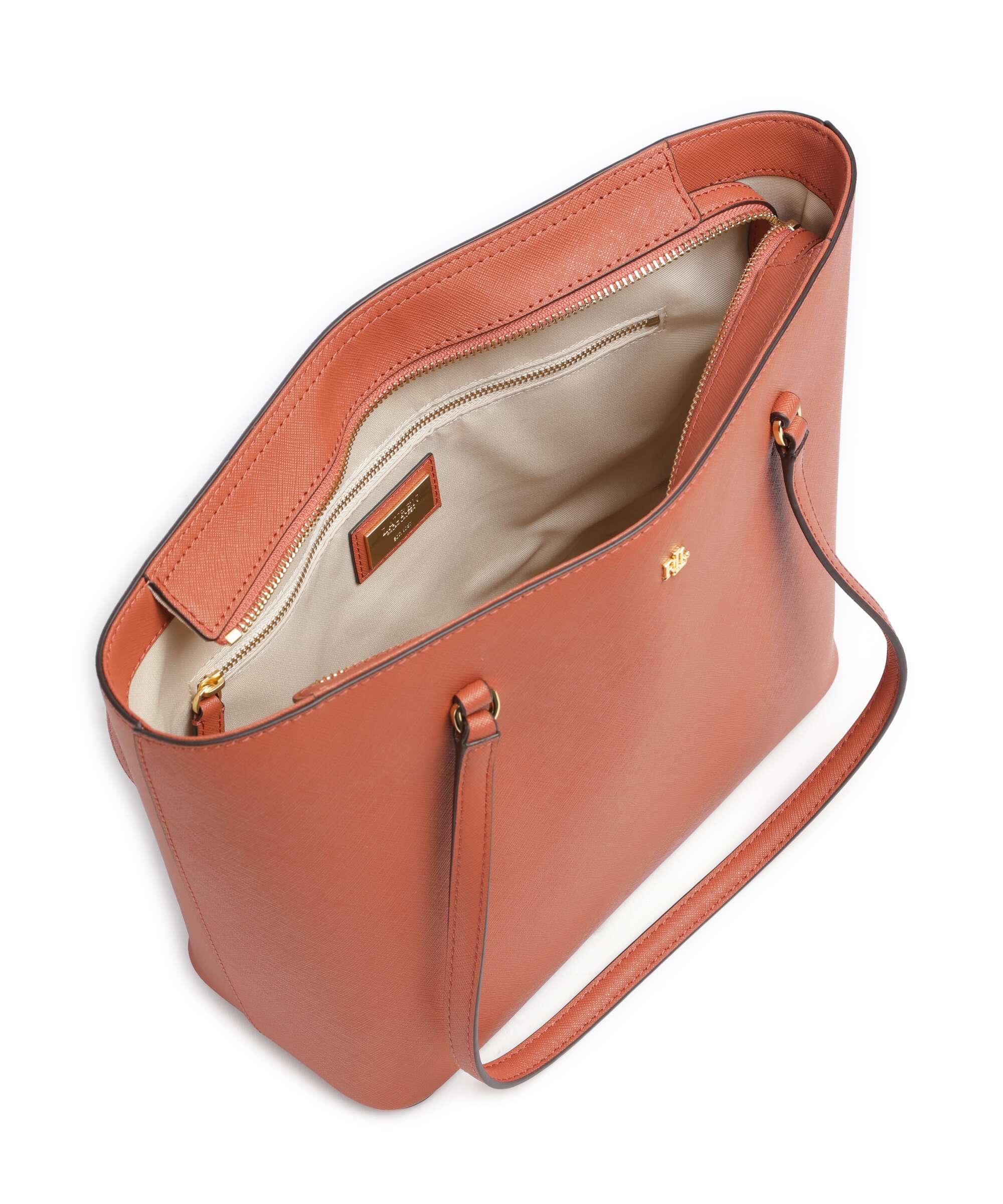 Lauren Ralph Lauren Karly Medium Tote bag red terracotta