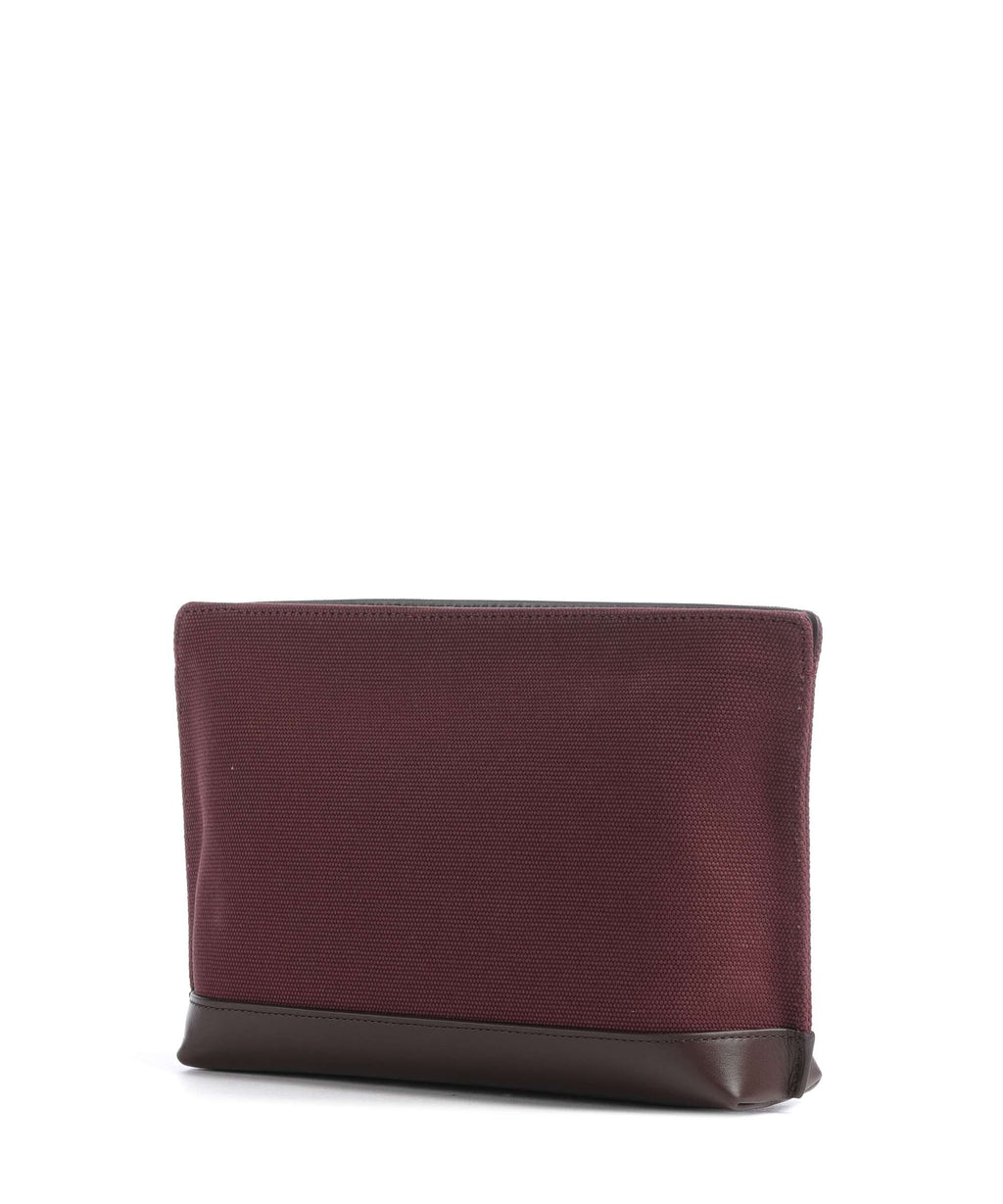 Lauren Ralph Lauren Large Cosmetic bag dark garnet/chestnut brown