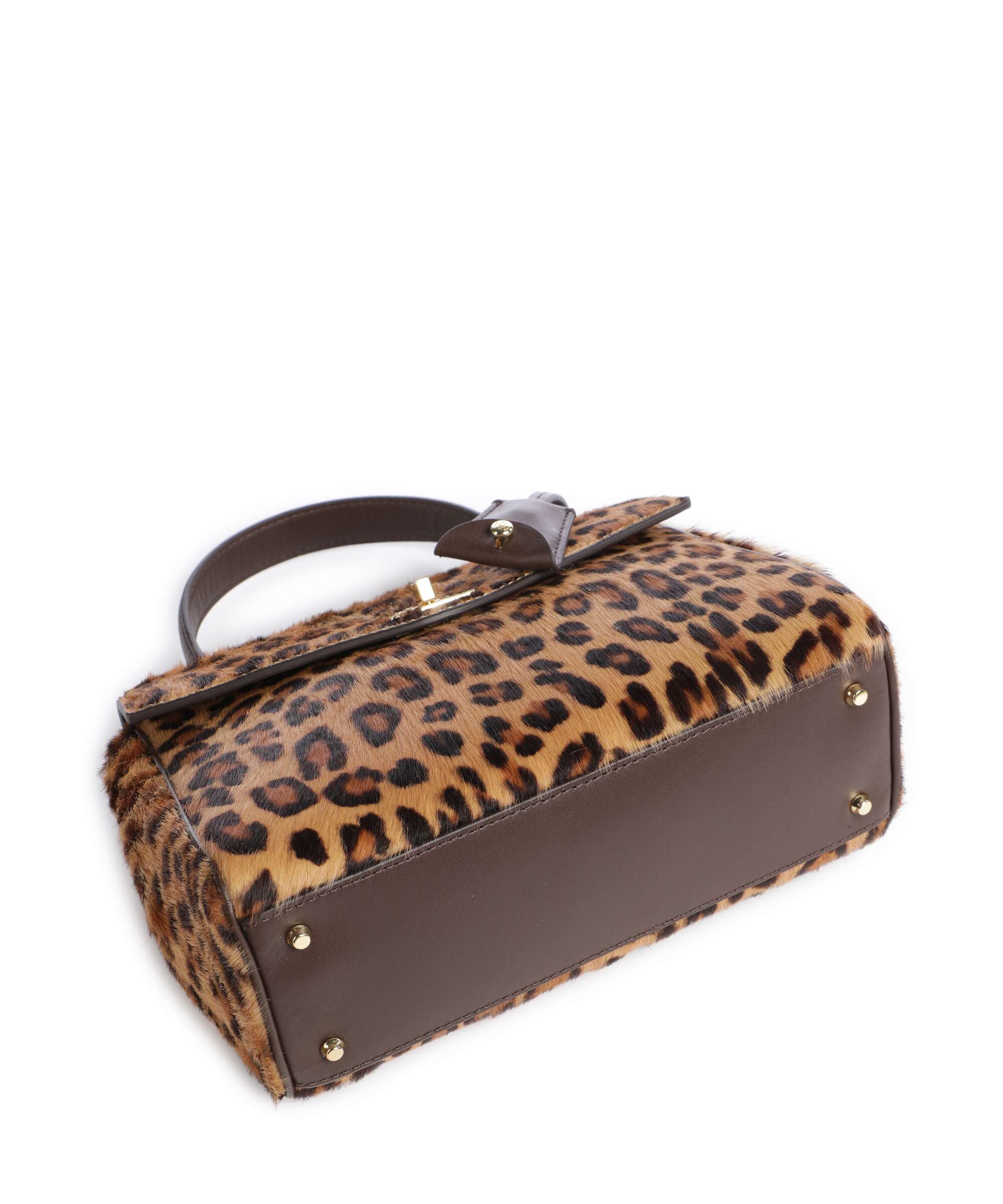 Lauren Ralph Lauren Farrah Small Handbag modern leopard/chestnut brown