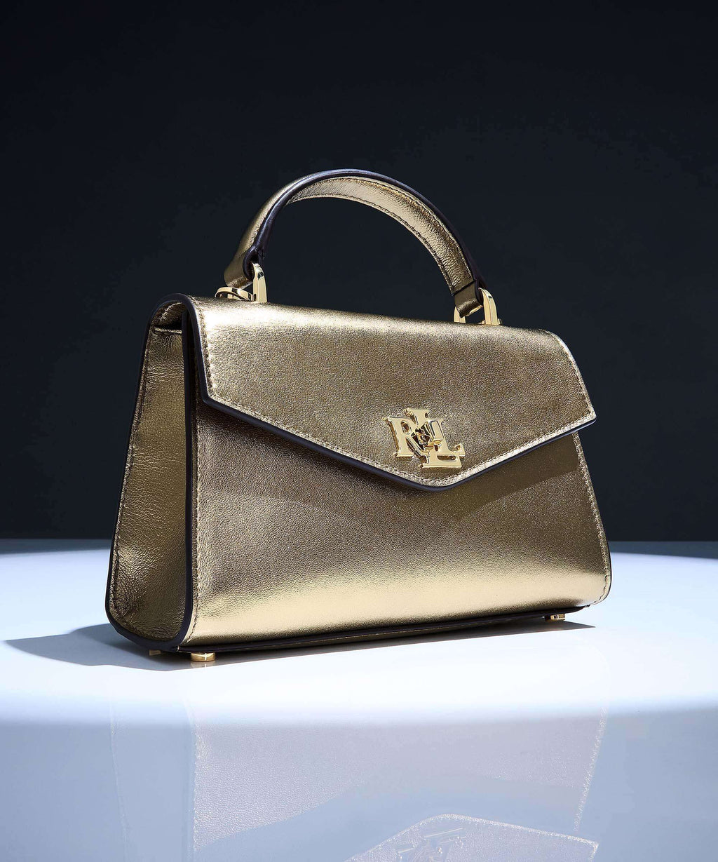 Lauren Ralph Lauren Farrah Small Handbag antique gold