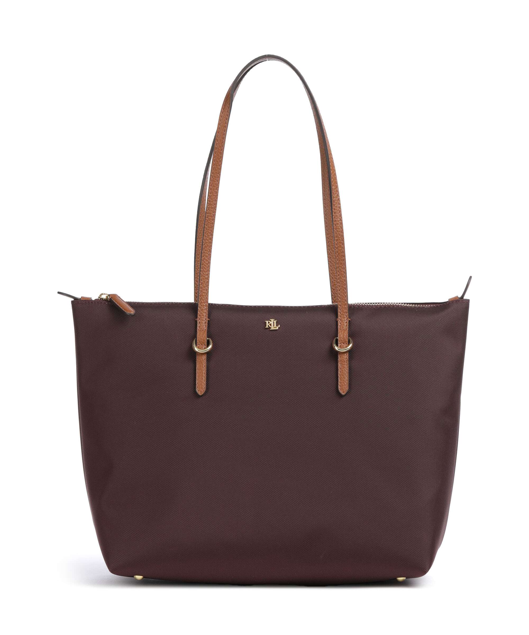 Lauren Ralph Lauren Keaton 26 Tote bag dark garnet/lauren tan