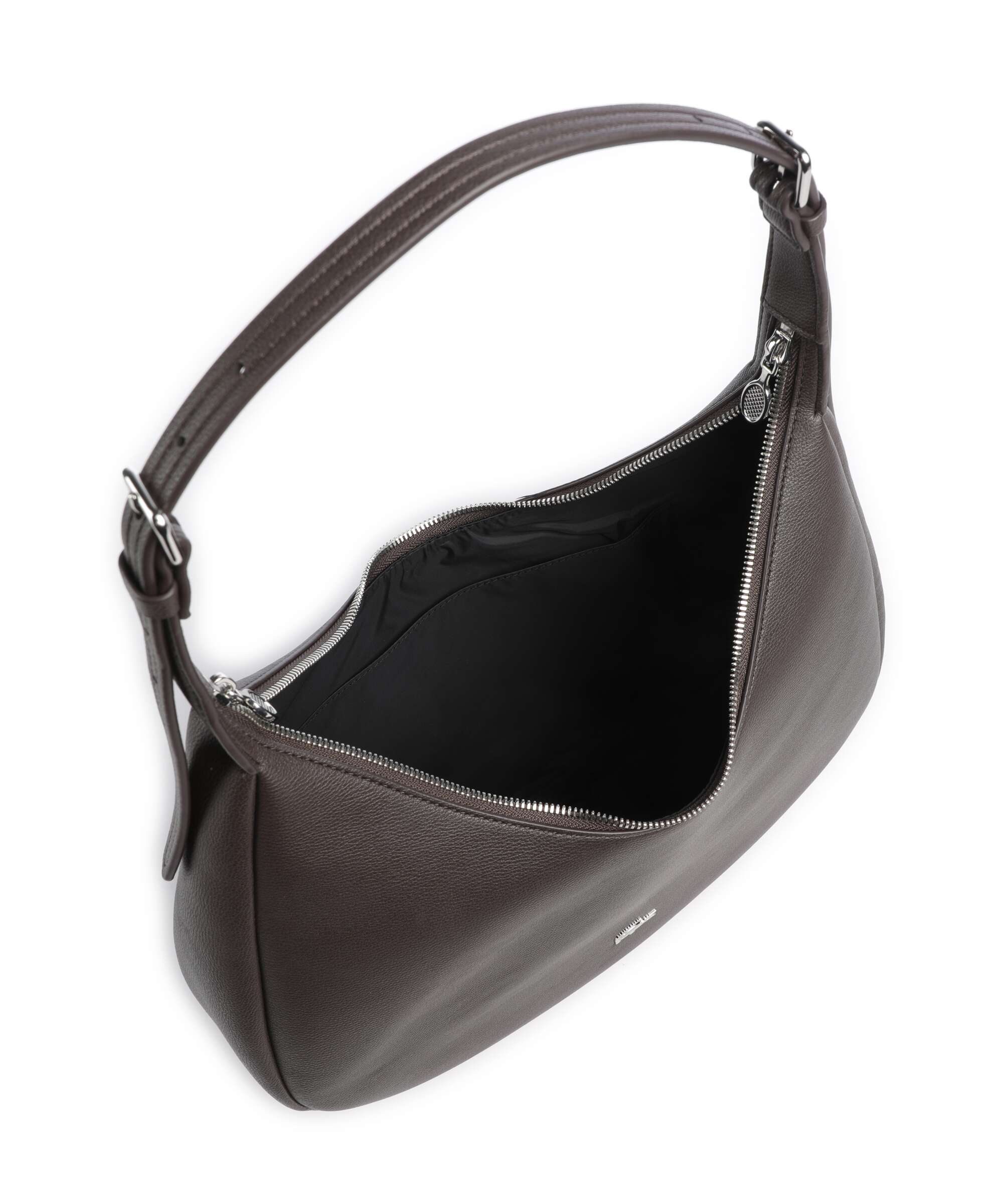 Lacoste Authentic Hobo bag dark brown