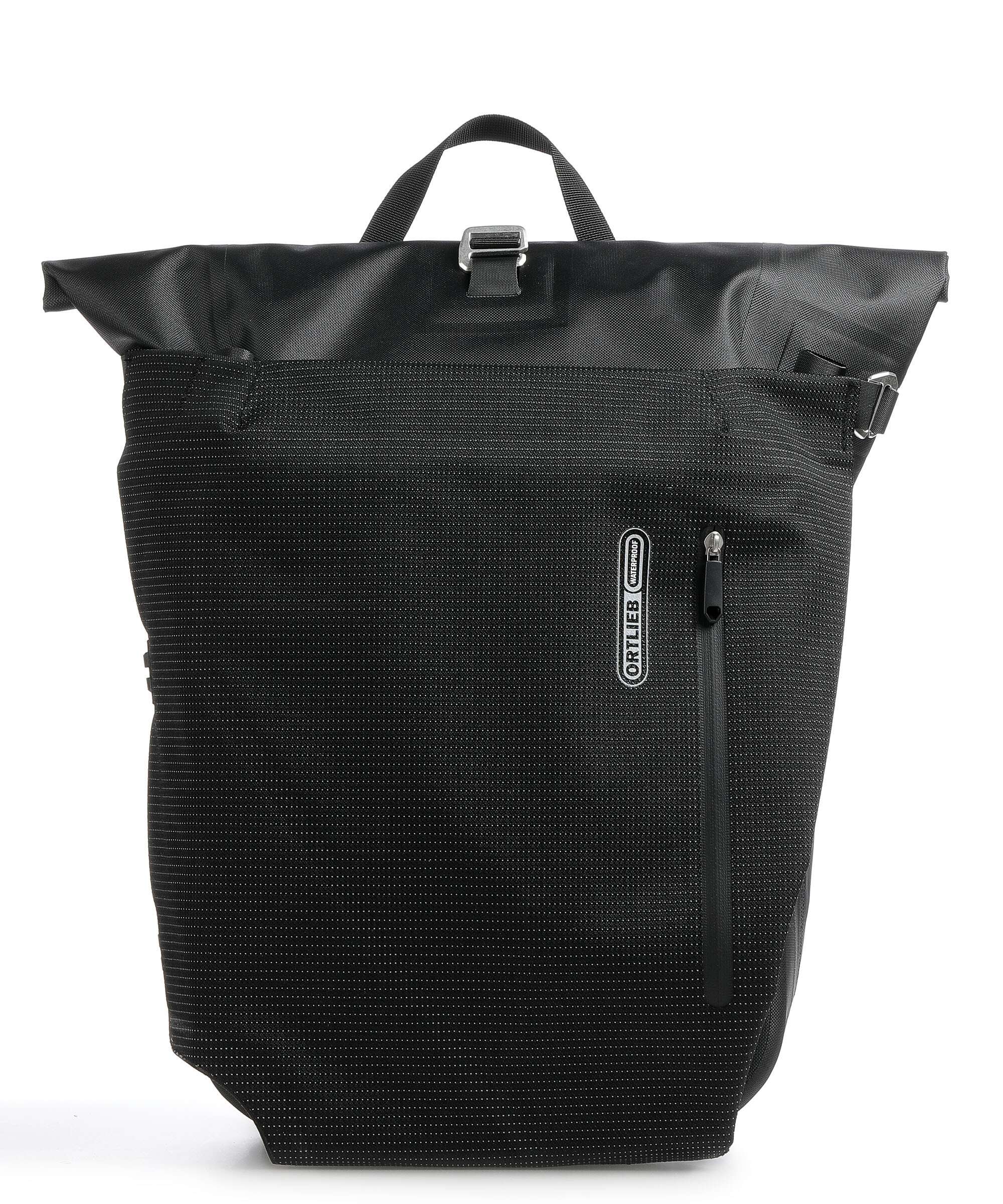 Ortlieb Vario High Vis 26 Rolltop backpack black reflective