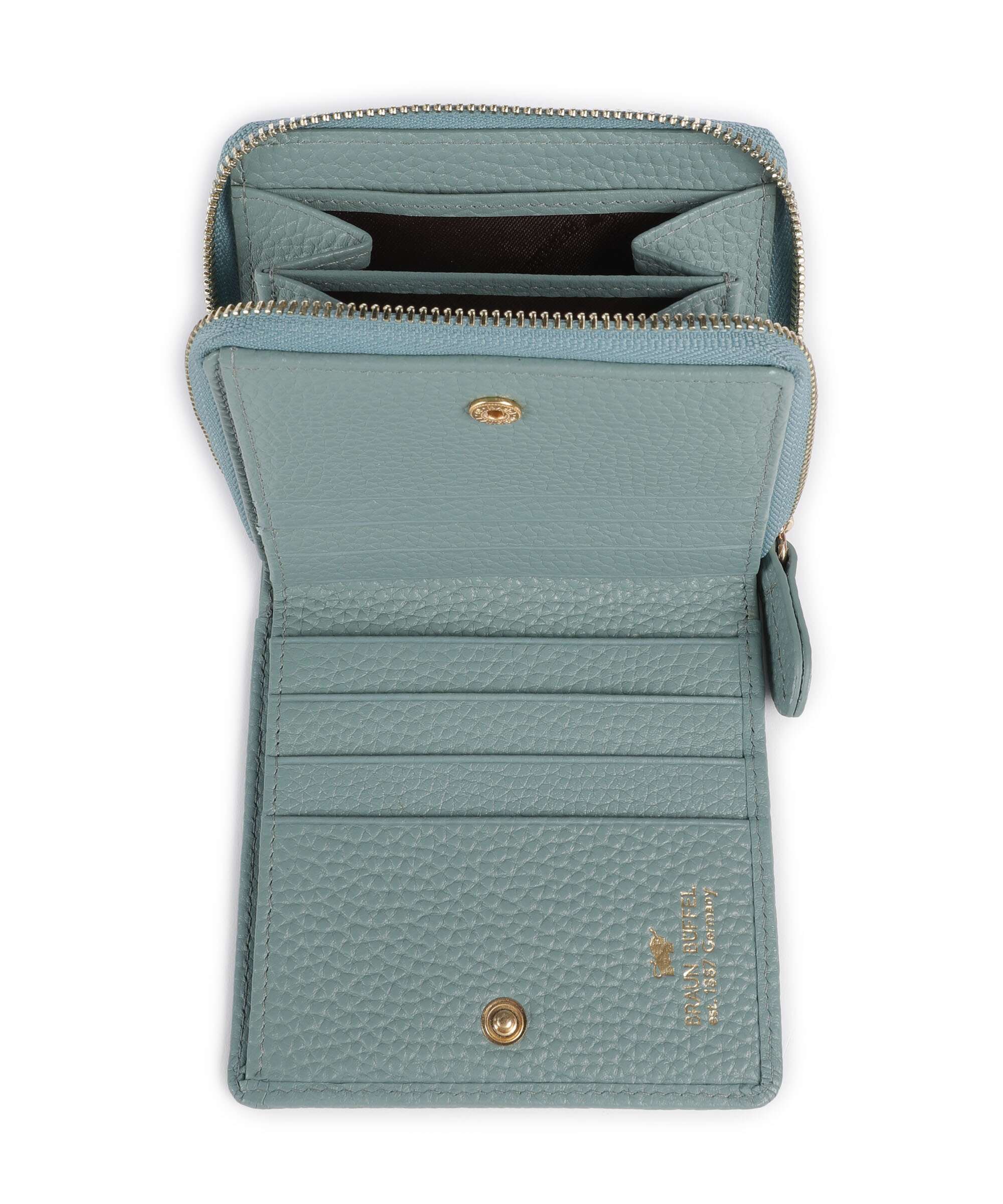 Braun Büffel Asti S Wallet green mistle