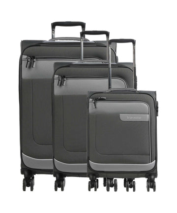 Travelite Viia Sada 4-kolesových kufrov schiefer