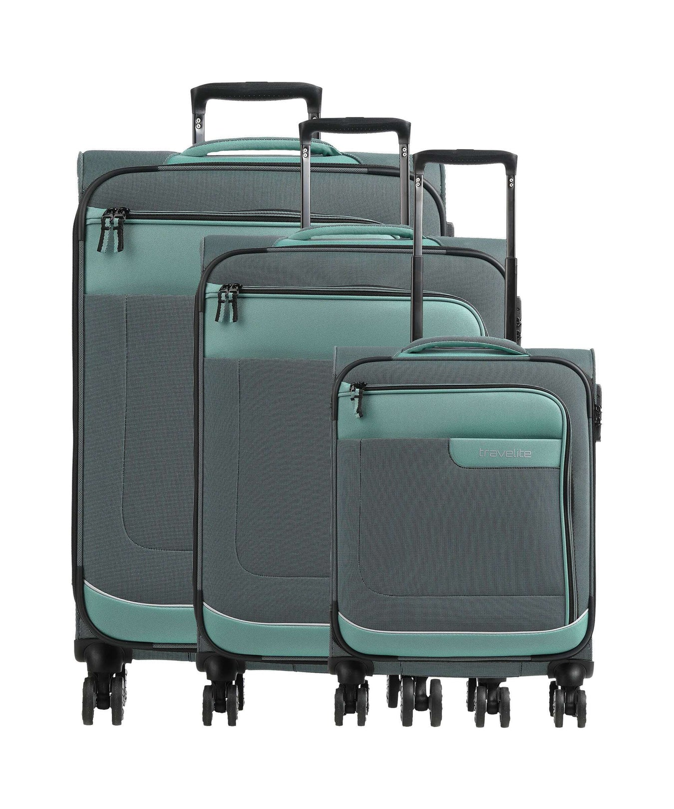 Travelite Viia Suitcase set (4 wheels) eukalyptus