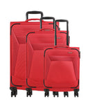 Travelite Chios Suitcase set (4 wheels) rot