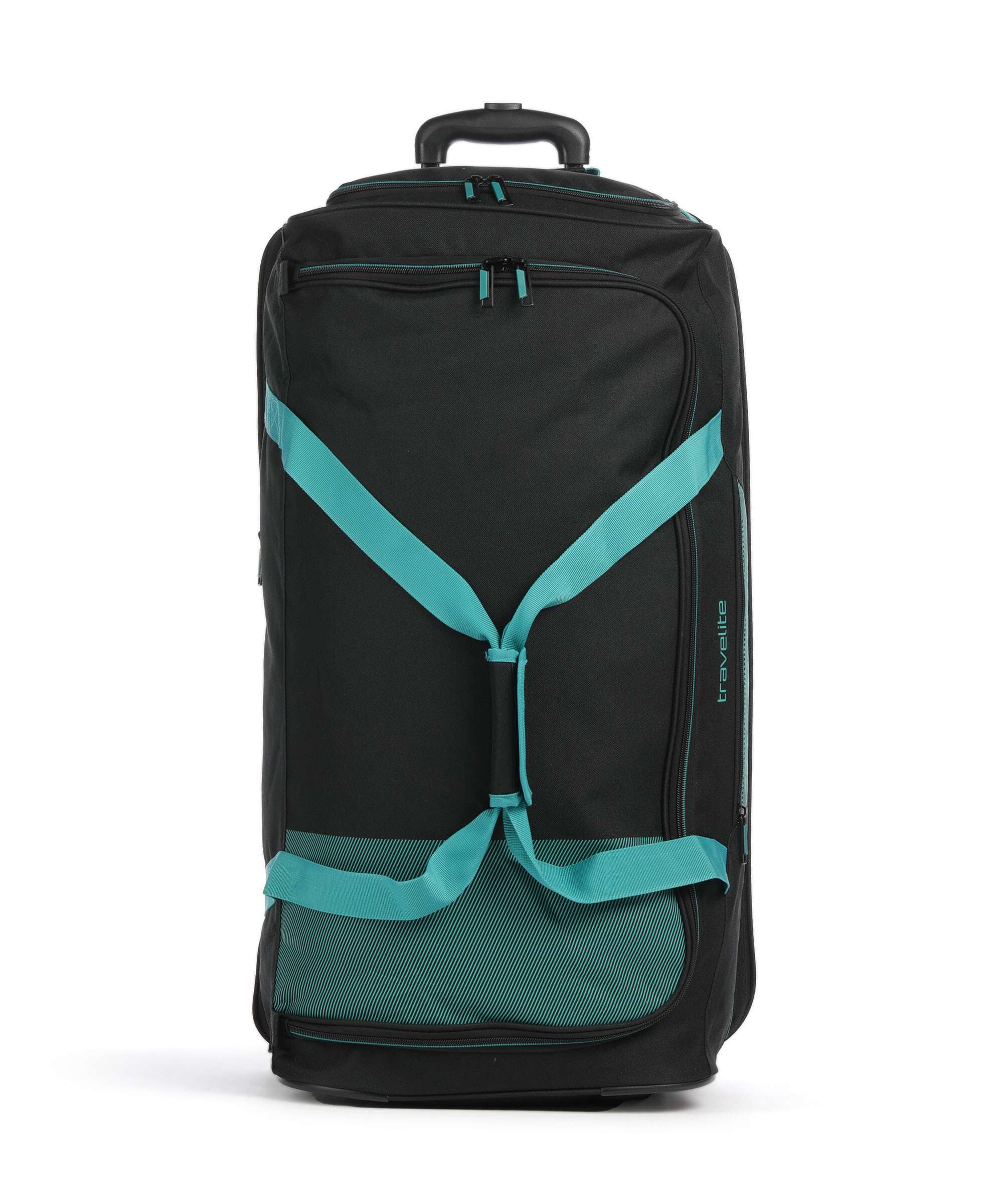 Travelite Basics Travel bag with wheels schwarz/petrol